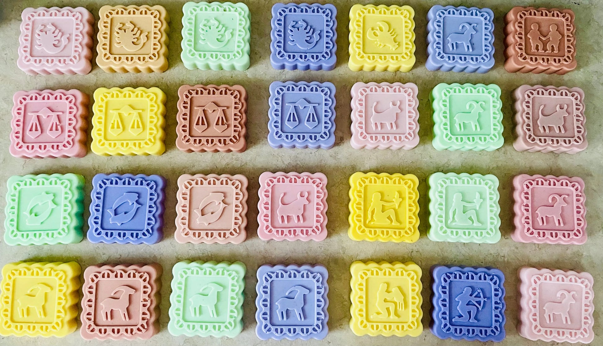 Zodiac Oatmeal Shea Soap | Custom Hand & Body Bar with Natural Exfoliation White Out