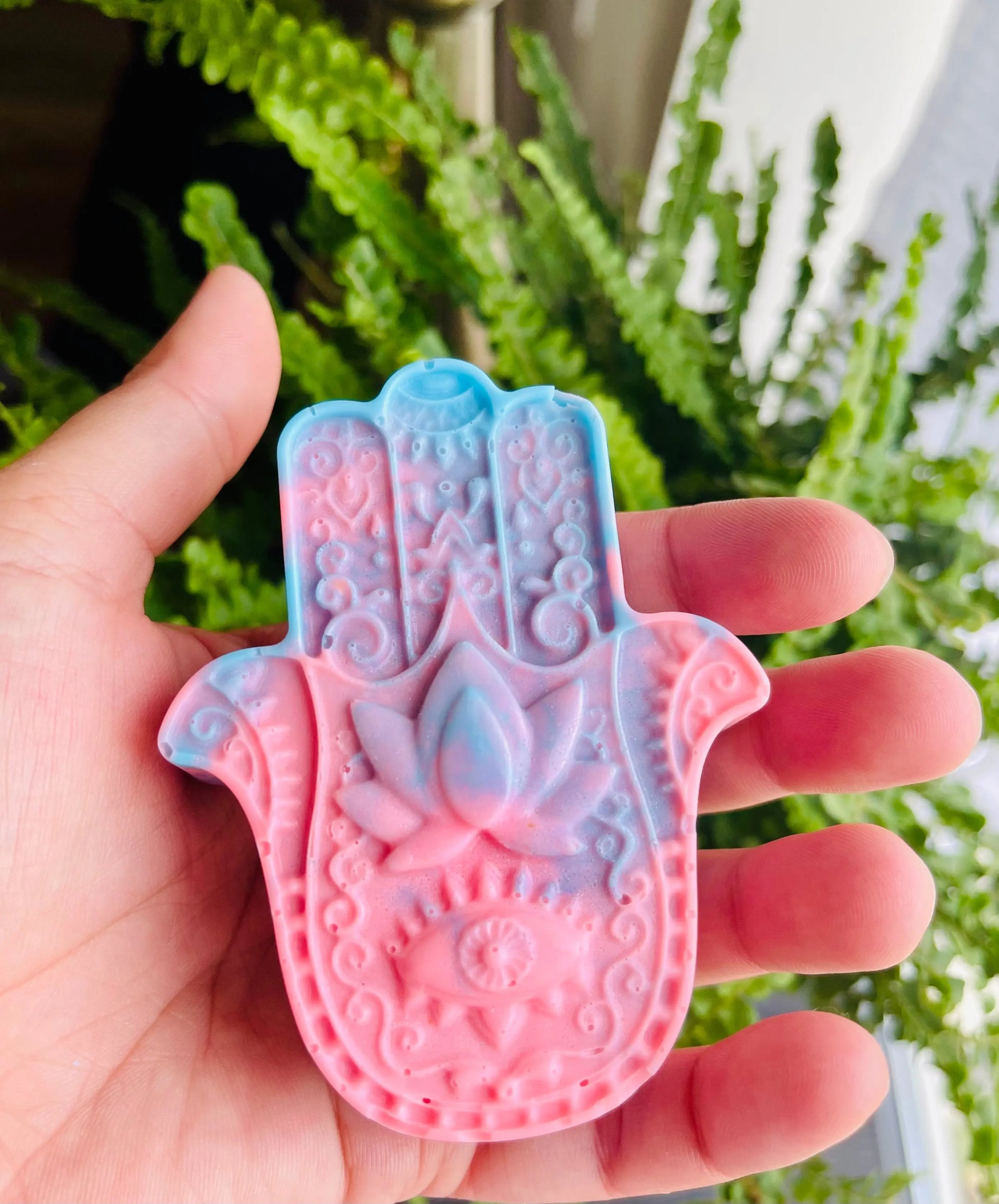 Hamsa Oatmeal Shea Soap Bar | Hand of God Exfoliating Body Soap White Out