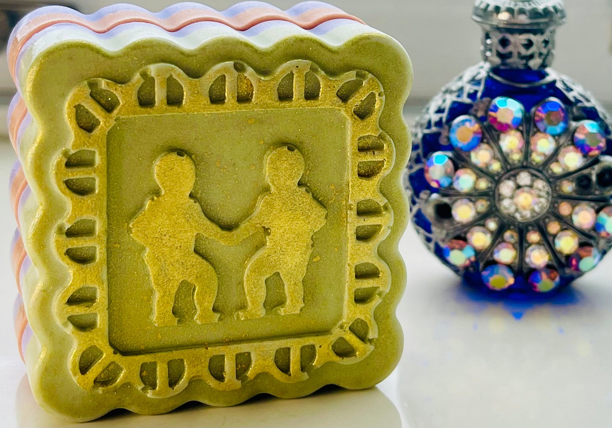 Zodiac Oatmeal Shea Soap | Custom Hand & Body Bar with Natural Exfoliation White Out