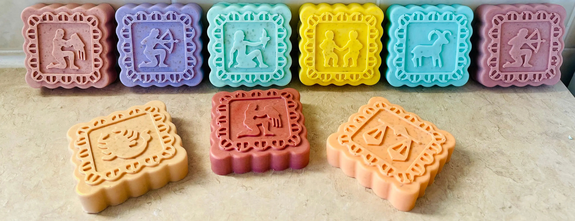 Zodiac Oatmeal Shea Soap | Custom Hand & Body Bar with Natural Exfoliation White Out