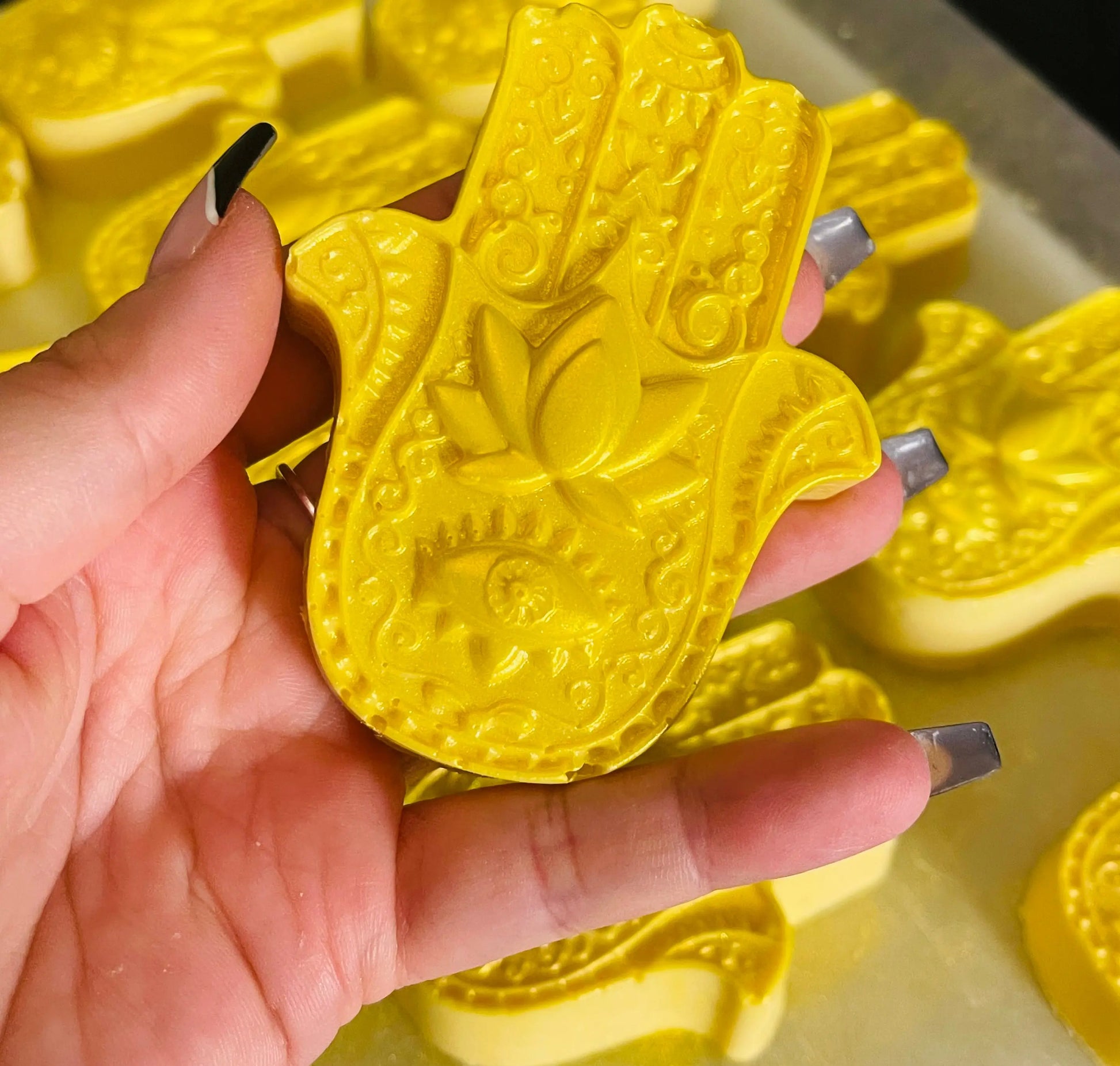 Hamsa Oatmeal Shea Soap Bar | Hand of God Exfoliating Body Soap White Out