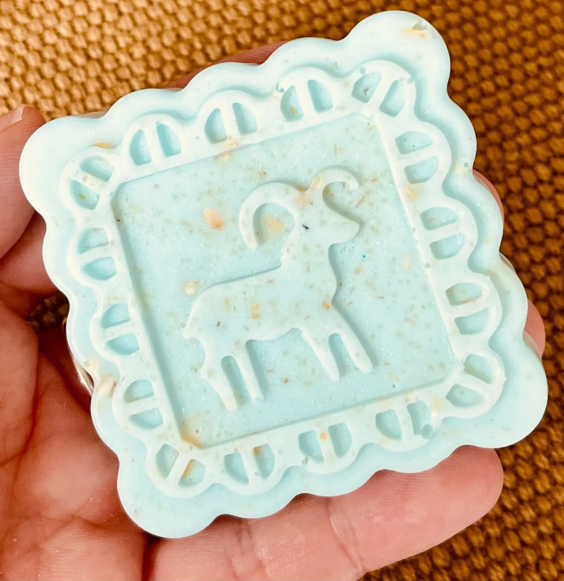 Zodiac Oatmeal Shea Soap | Custom Hand & Body Bar with Natural Exfoliation White Out