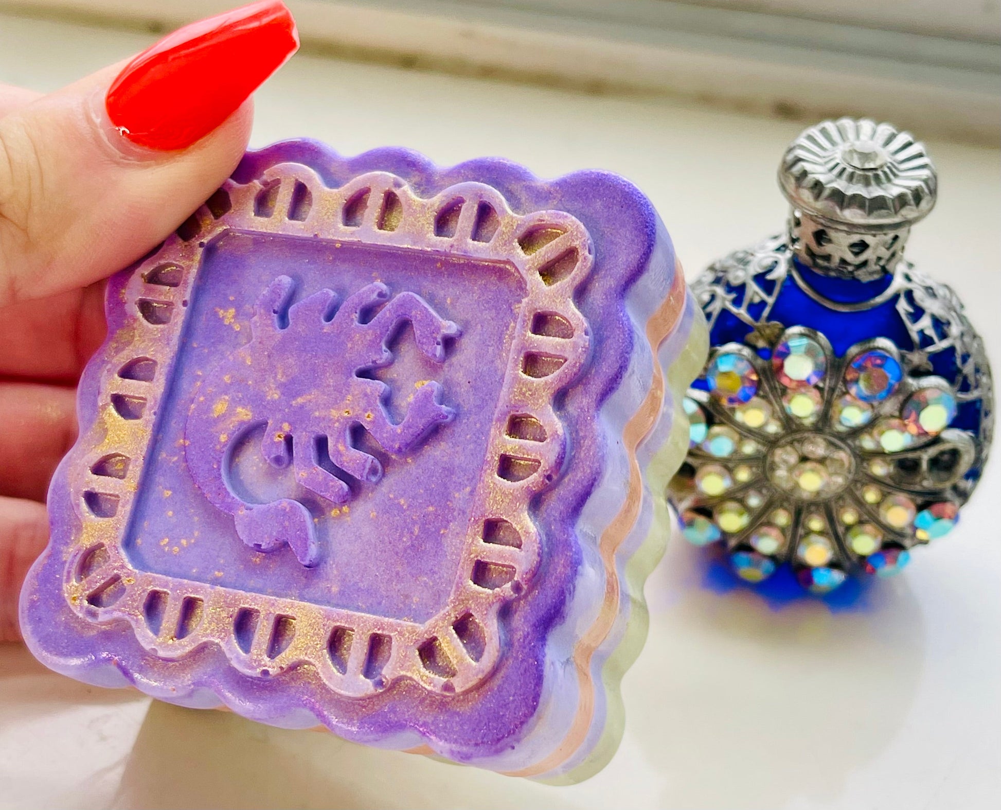 Zodiac Oatmeal Shea Soap | Custom Hand & Body Bar with Natural Exfoliation White Out