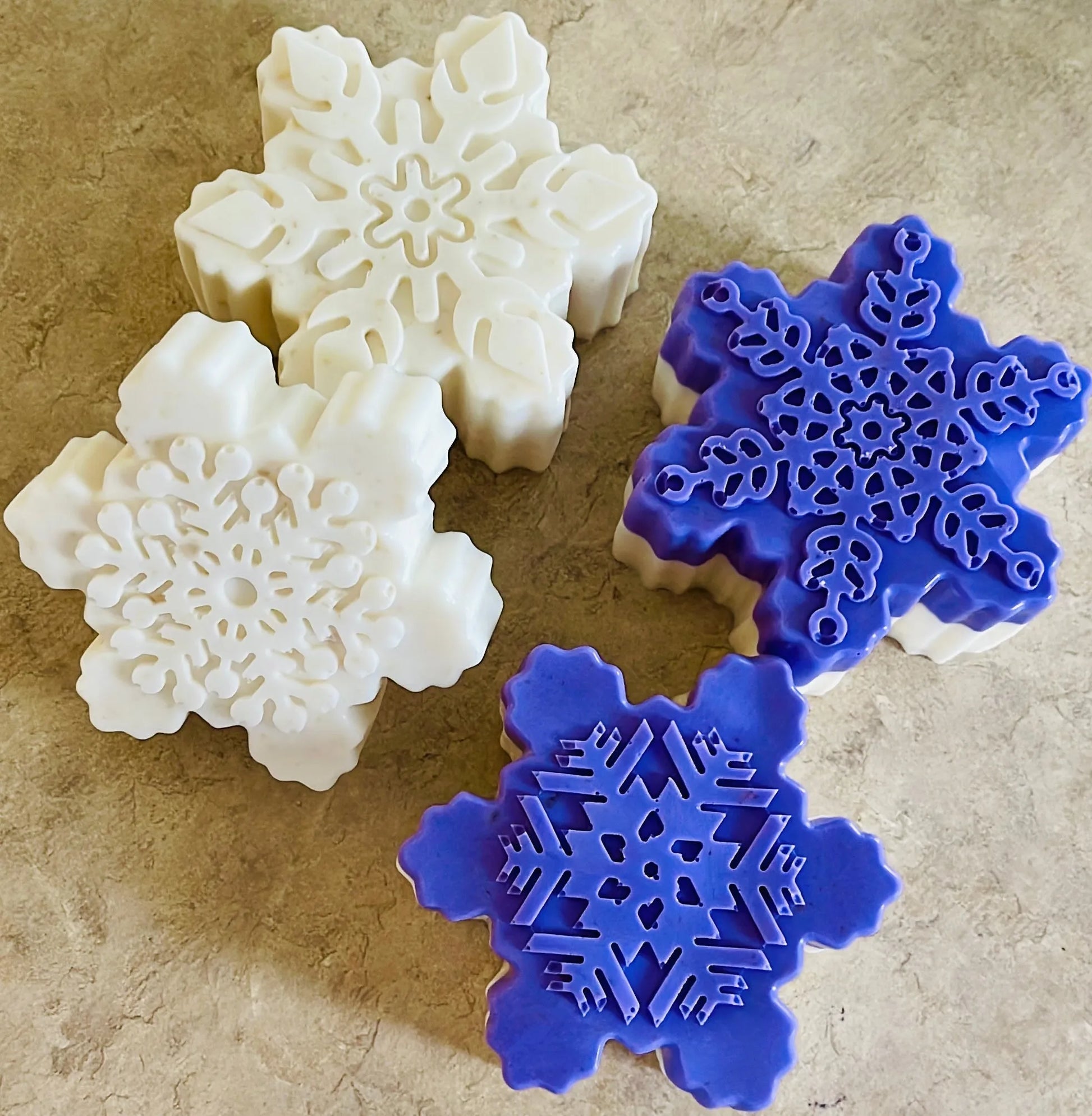 Snowflake Oatmeal Shea Soap | Natural Hand & Body Exfoliating Bar White Out