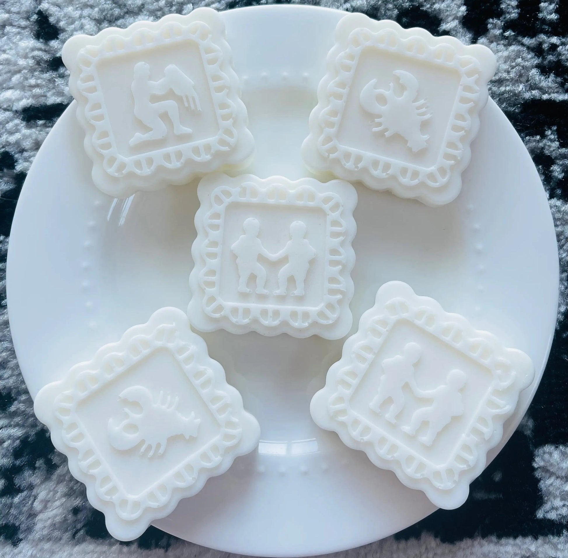 Zodiac Oatmeal Shea Soap | Custom Hand & Body Bar with Natural Exfoliation White Out