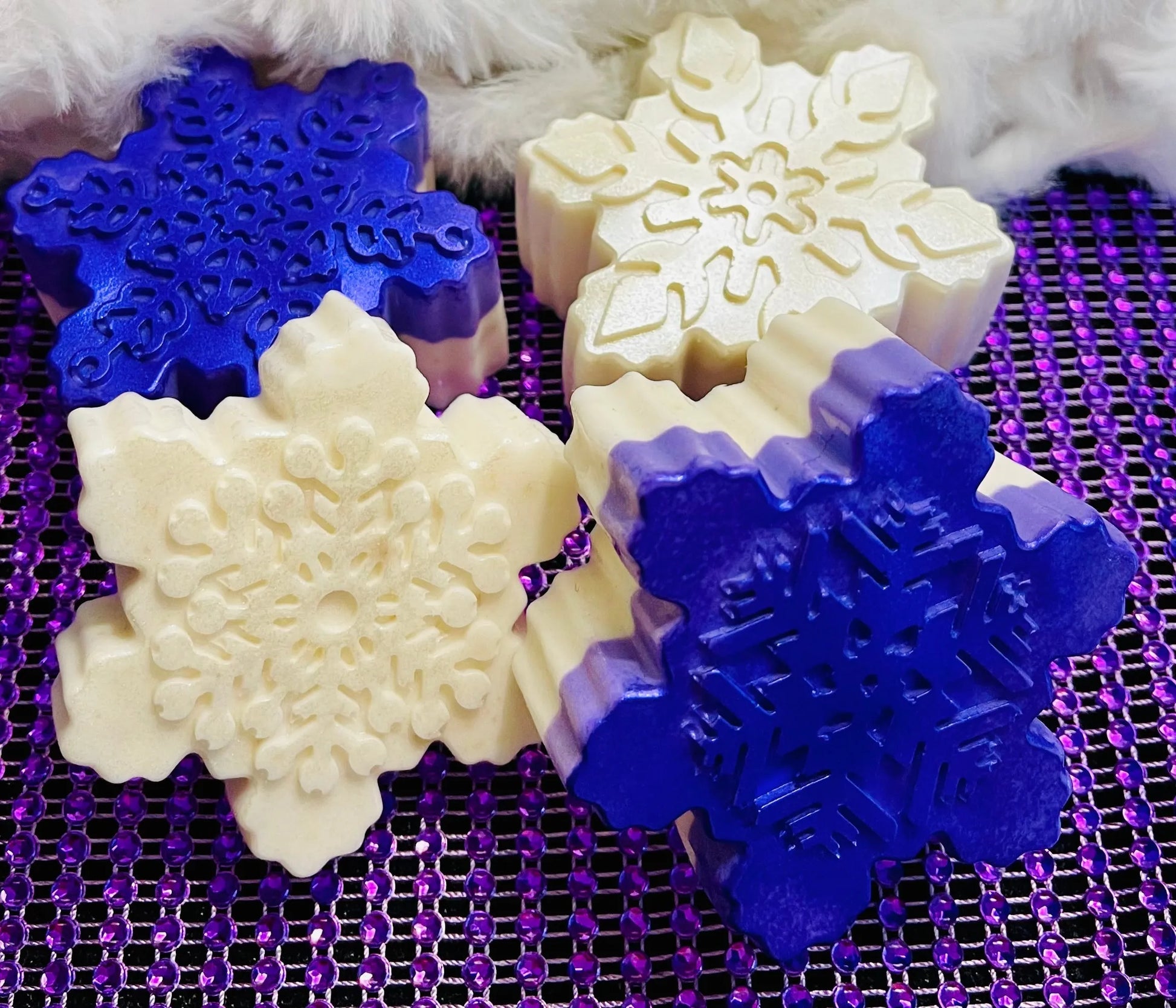 Snowflake Oatmeal Shea Soap | Natural Hand & Body Exfoliating Bar White Out
