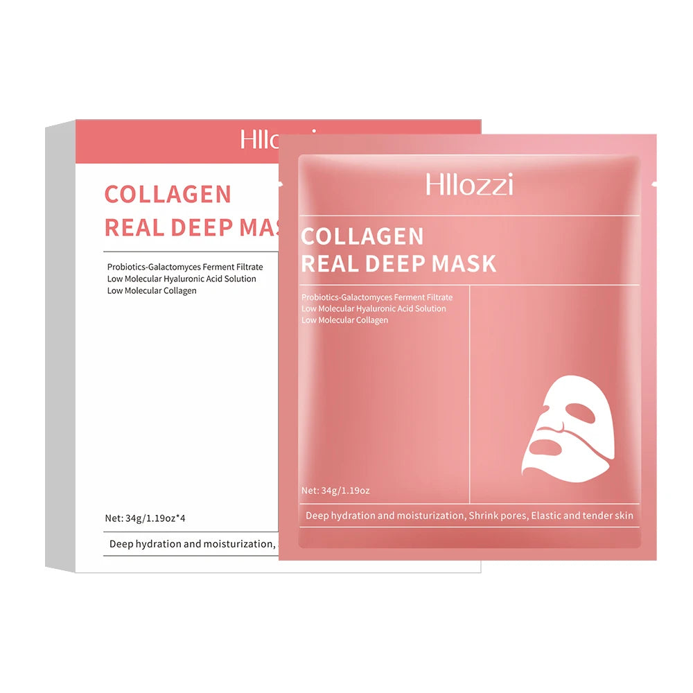 Hilozzi Collagen Real Deep Mask packaging on a white background