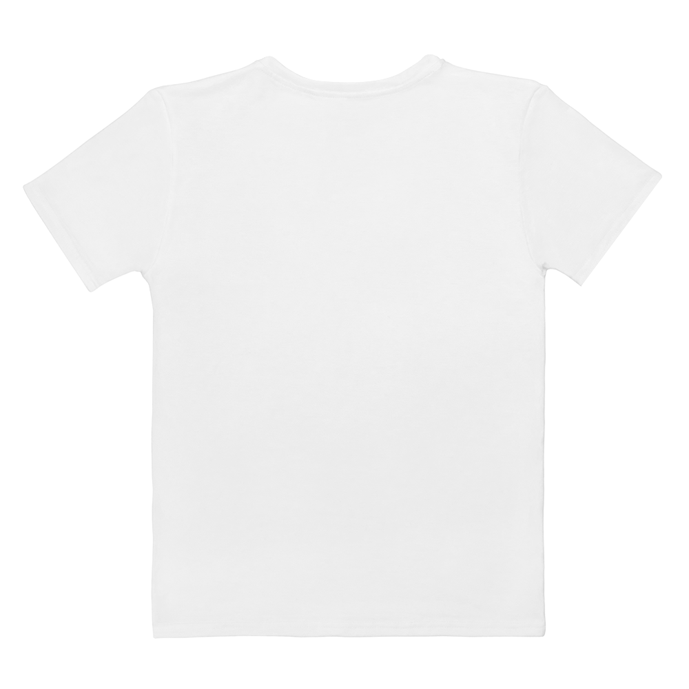 Plain white t-shirt on a white background