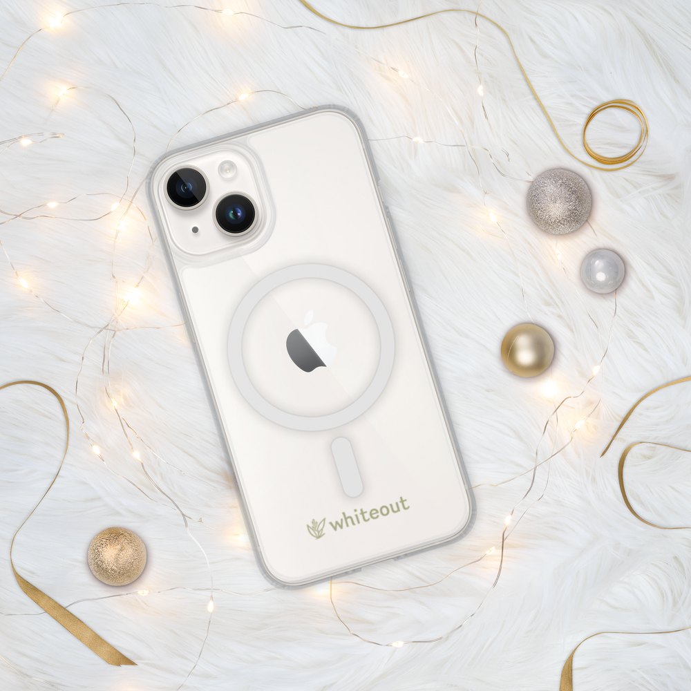 Phone case with Apple logo on a light background