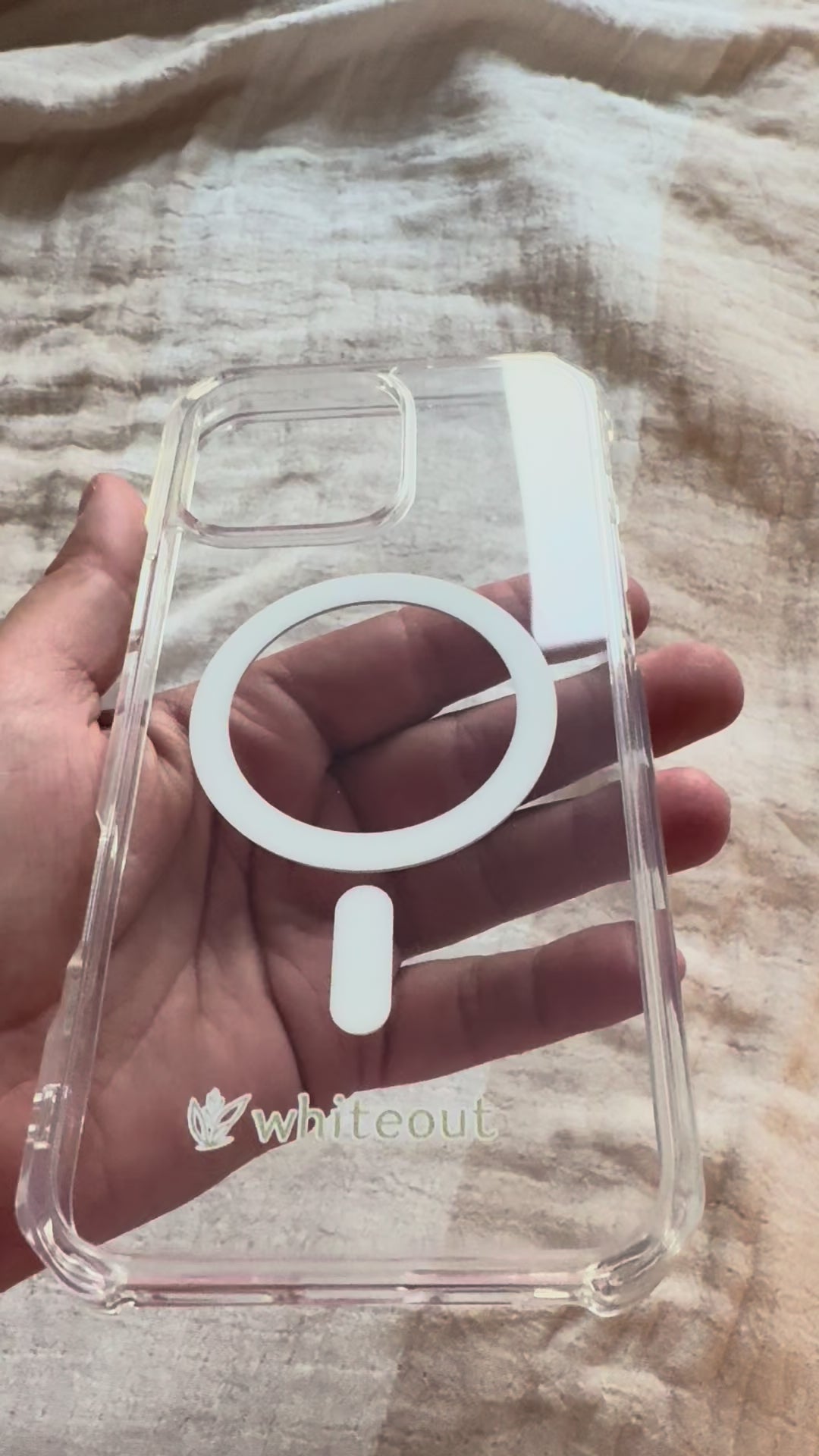 MagSafe® Clear iPhone® Case | Sleek Protective Hybrid by White Out