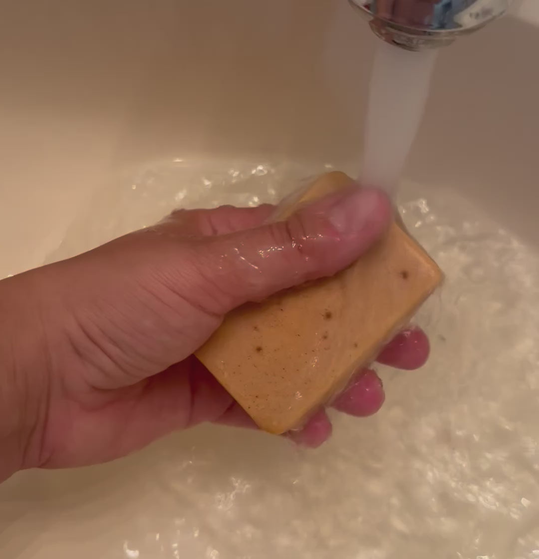 Glow Bar: Turmeric, Honey & Shea Butter Soap with Jojoba Oil for Radiant Skin | Hand & Body Bar